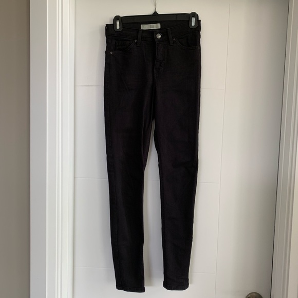 Topshop Jamie High Waist Black Jeans - Picture 2 of 8